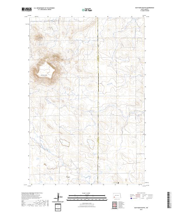 East Rainy Butte topographic map thumbnail