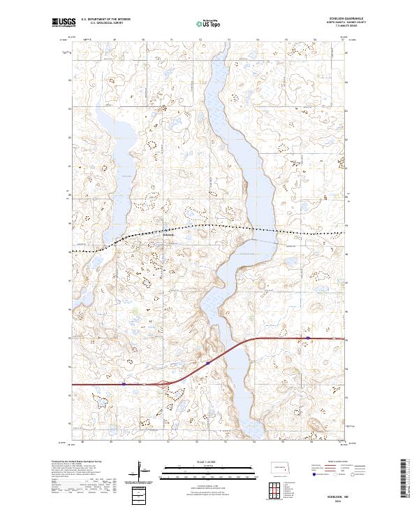 Eckelson topographic map thumbnail