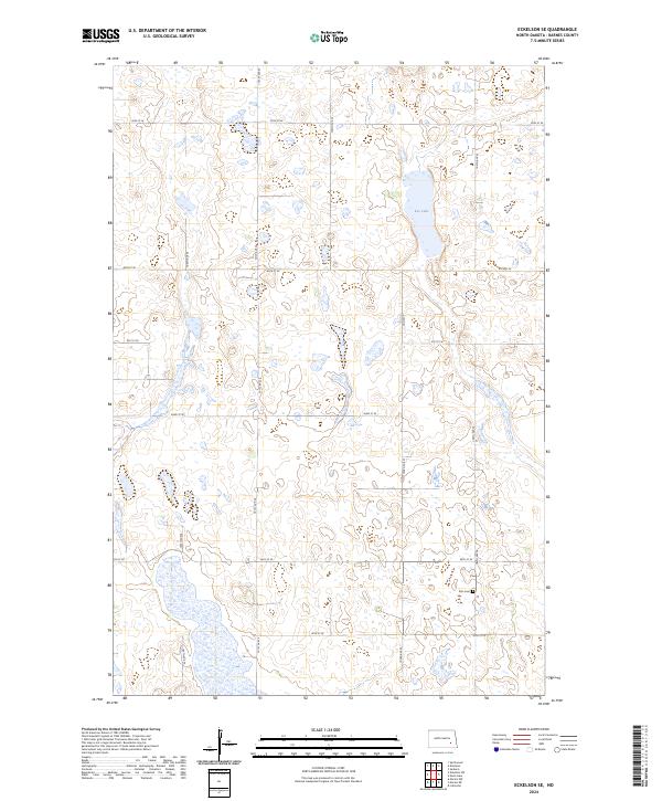 Eckelson SE topographic map thumbnail