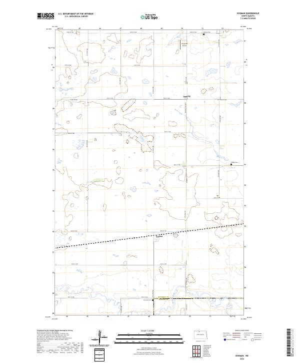 Eckman topographic map thumbnail