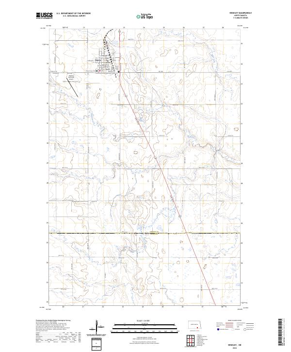 Edgeley topographic map thumbnail