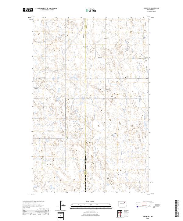 Edmore NE topographic map thumbnail