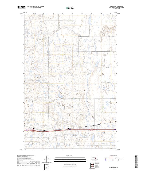 Eldridge NW topographic map thumbnail