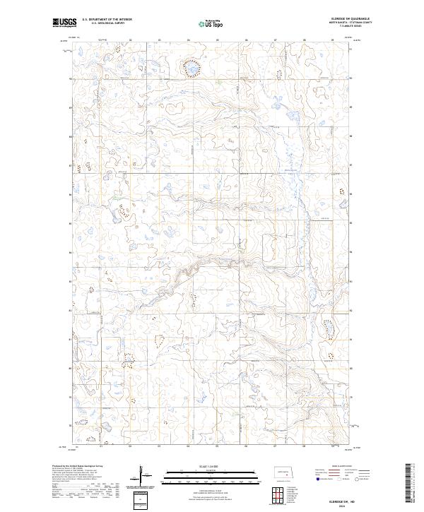Eldridge SW topographic map thumbnail