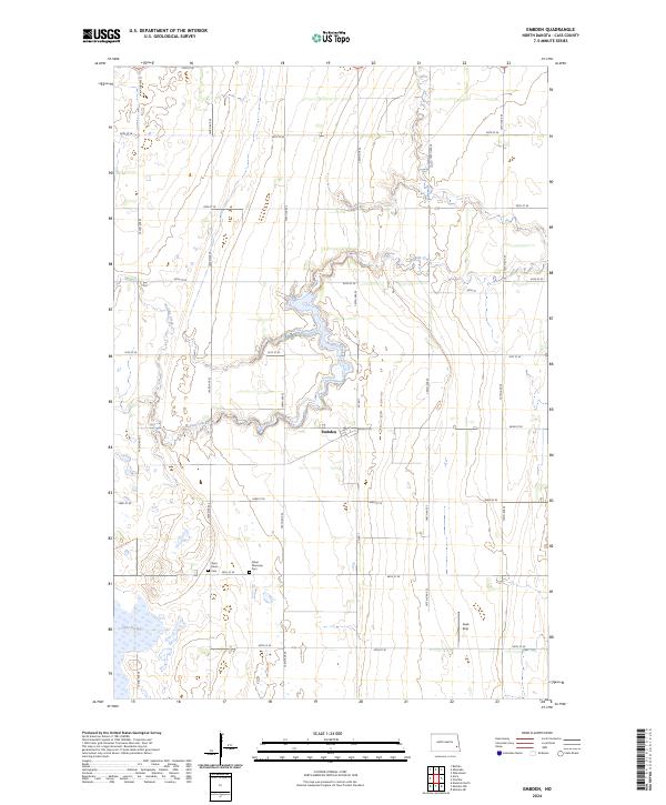 Embden topographic map thumbnail