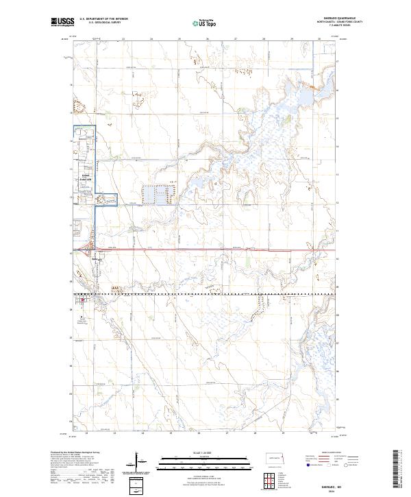Emerado topographic map thumbnail