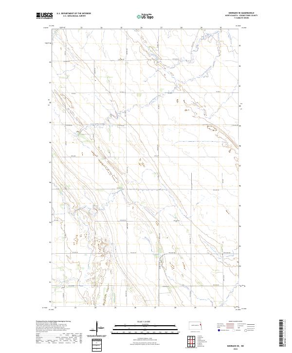 Emerado SE topographic map thumbnail
