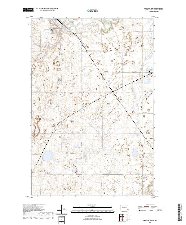 Enderlin South topographic map thumbnail