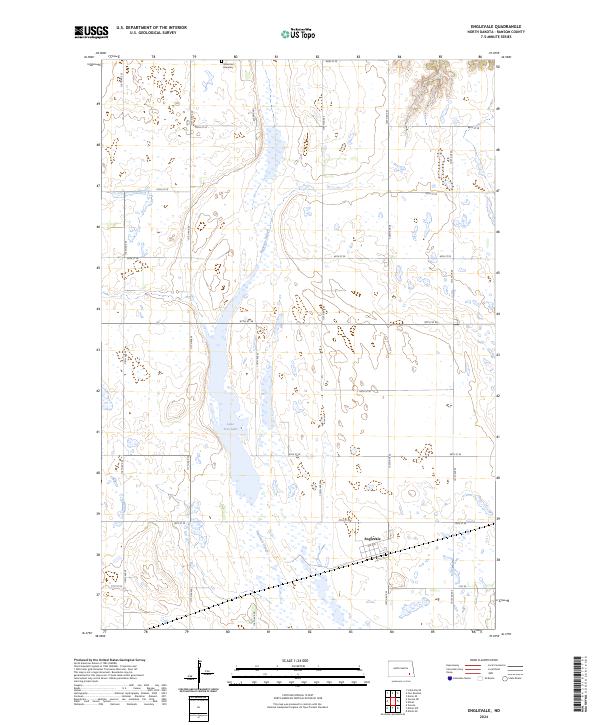 Englevale topographic map thumbnail