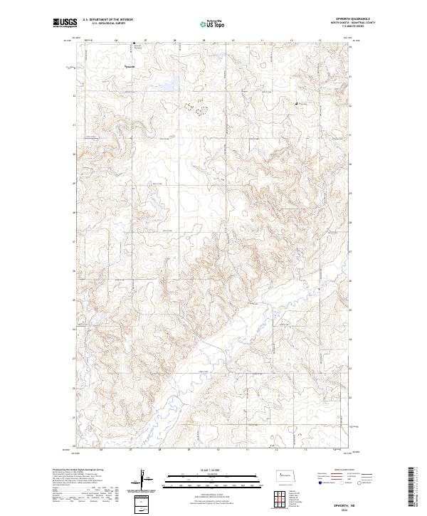 Epworth topographic map thumbnail
