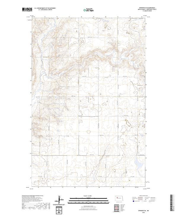 Epworth SE topographic map thumbnail