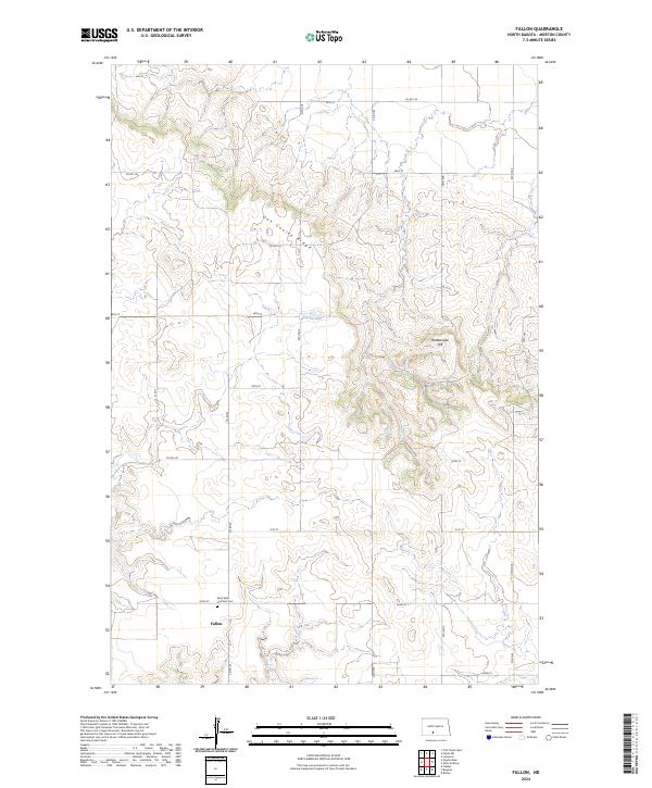 Fallon topographic map thumbnail