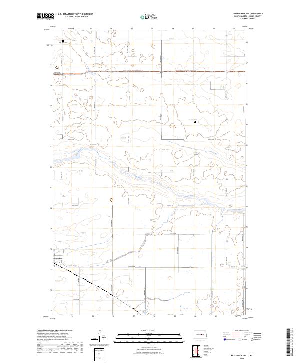Fessenden East topographic map thumbnail