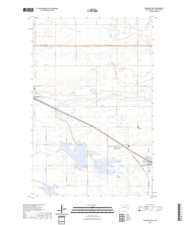 Fessenden West topographic map thumbnail