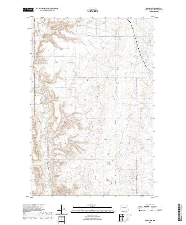 Fingal SW topographic map thumbnail