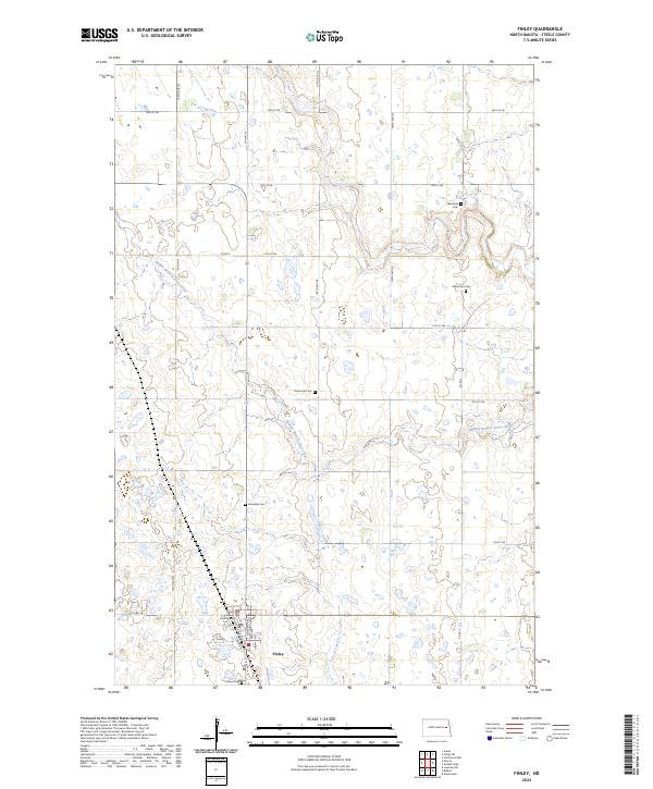 Finley topographic map thumbnail