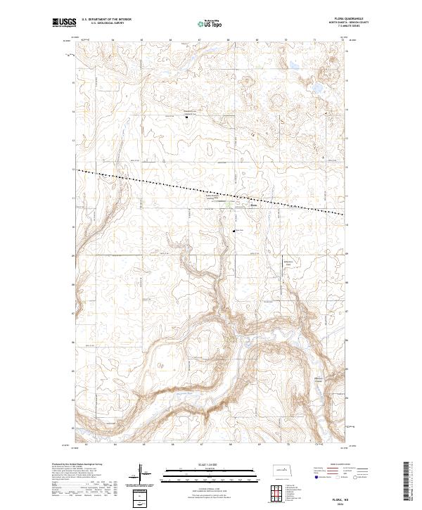 Flora topographic map thumbnail