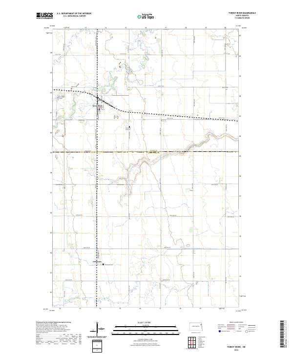 Forest River topographic map thumbnail