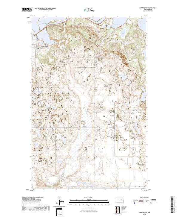 Fort Totten topographic map thumbnail