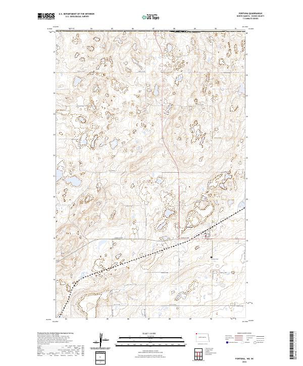 Fortuna topographic map thumbnail