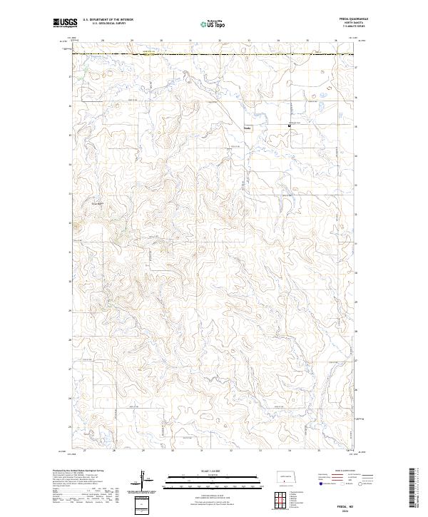 Freda topographic map thumbnail