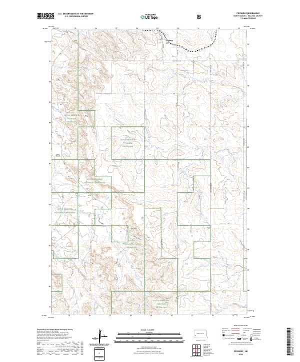 Fryburg topographic map thumbnail