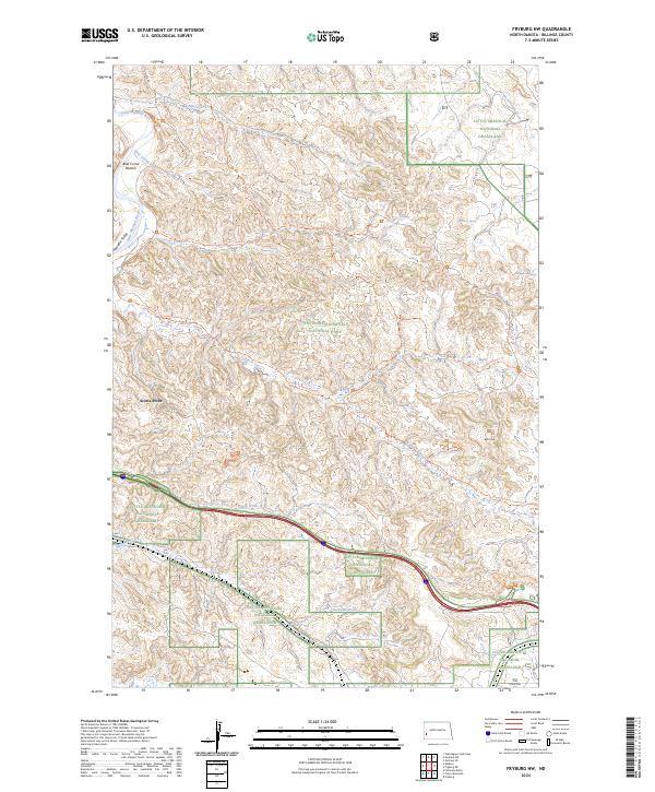 Fryburg NW topographic map thumbnail