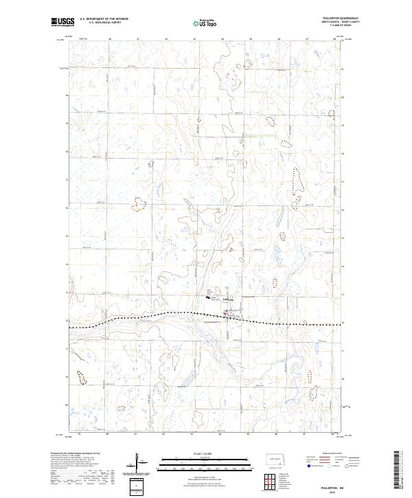 Fullerton topographic map thumbnail