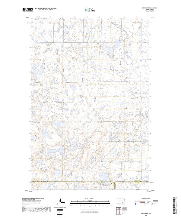 Gackle NE topographic map thumbnail