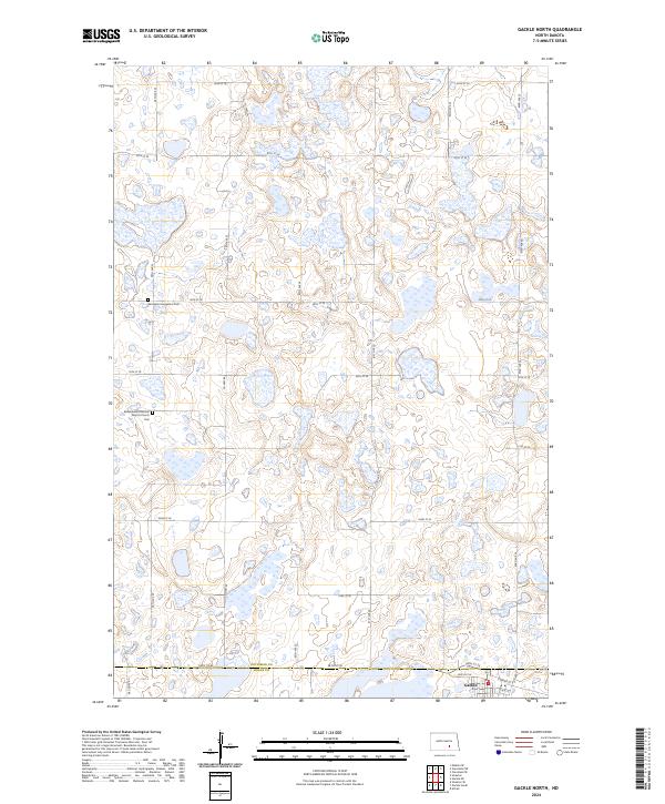 Gackle North topographic map thumbnail