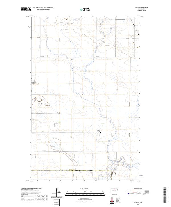 Gardena topographic map thumbnail
