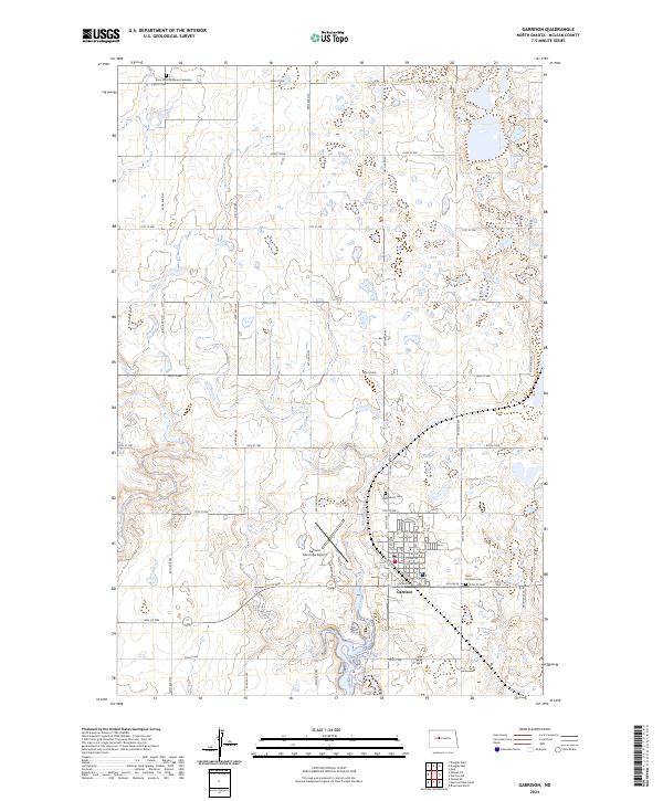 Garrison topographic map thumbnail