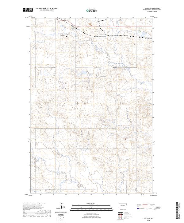 Gascoyne topographic map thumbnail