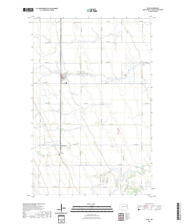 Gilby topographic map thumbnail