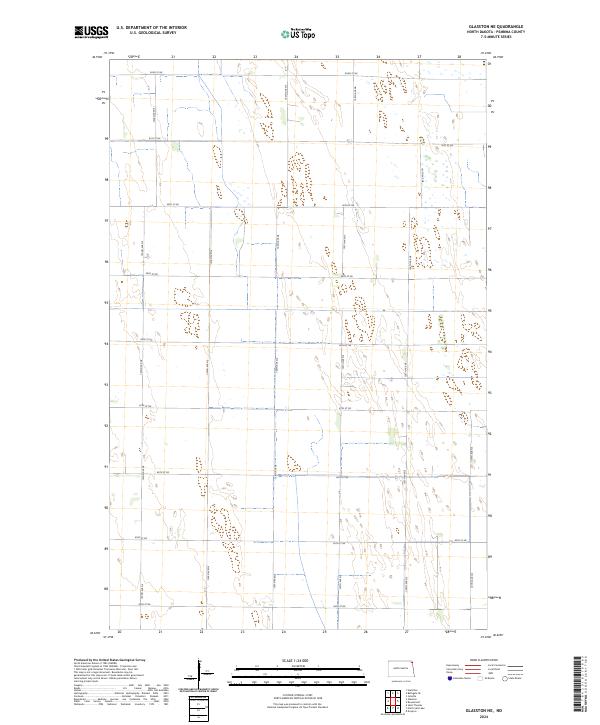 Glasston NE topographic map thumbnail
