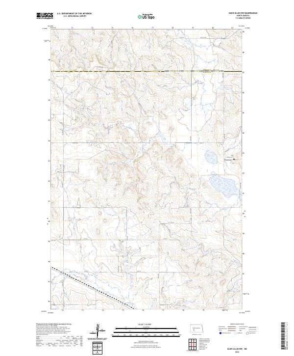 Glen Ullin NW topographic map thumbnail