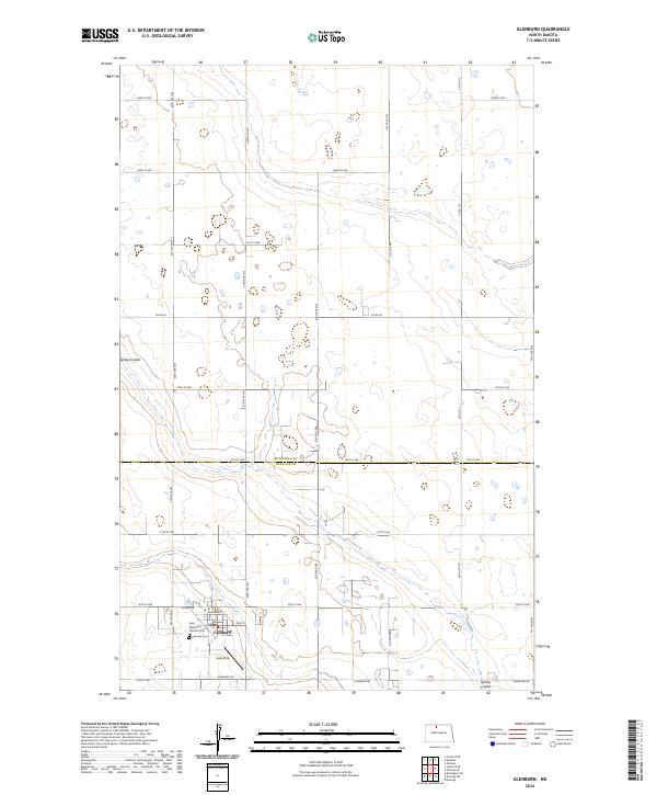 Glenburn topographic map thumbnail
