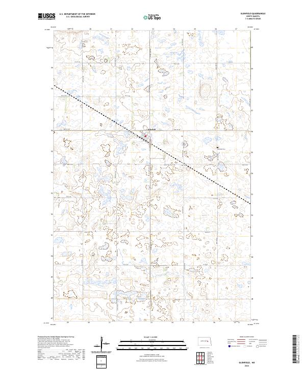 Glenfield topographic map thumbnail