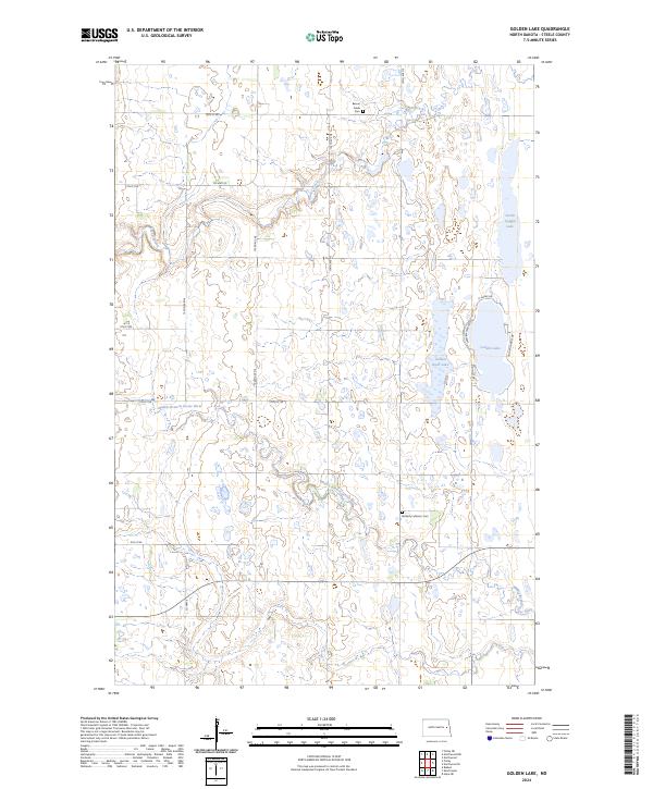 Golden Lake topographic map thumbnail