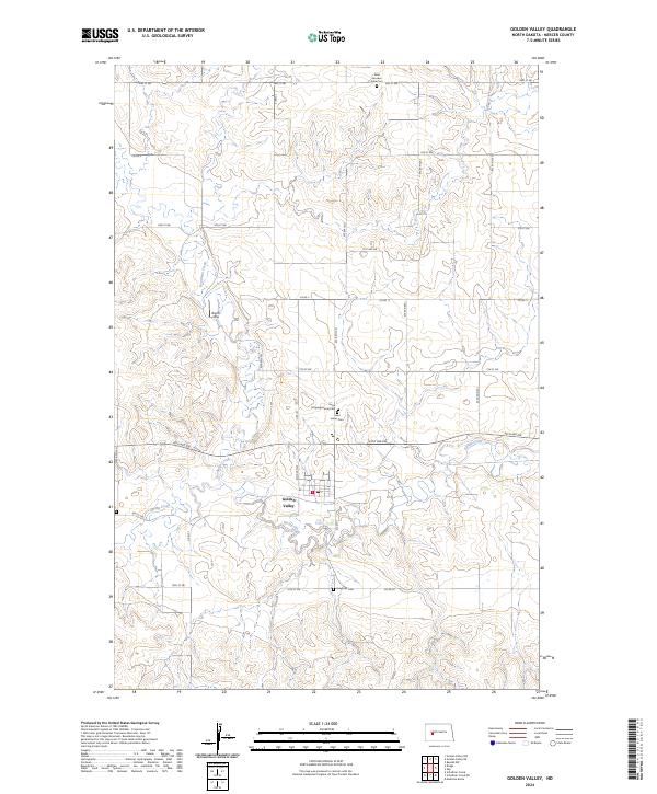 Golden Valley topographic map thumbnail