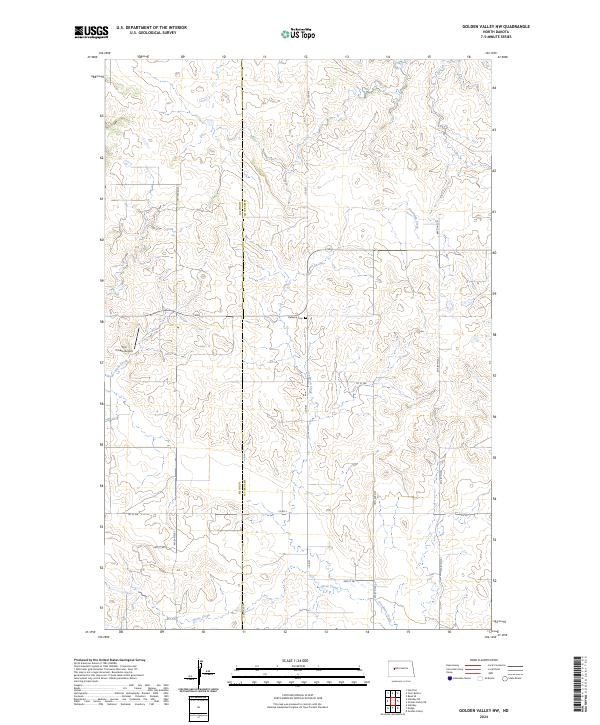 Golden Valley NW topographic map thumbnail