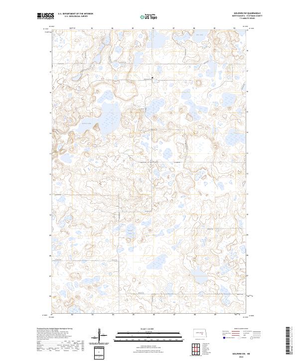 Goldwin SW topographic map thumbnail