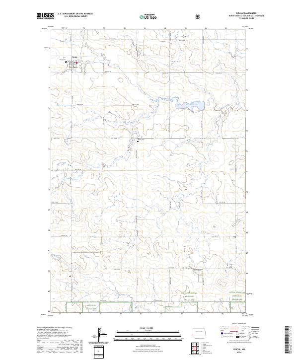 Golva topographic map thumbnail