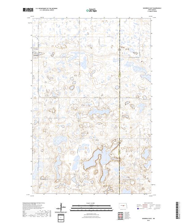 Goodrich East topographic map thumbnail