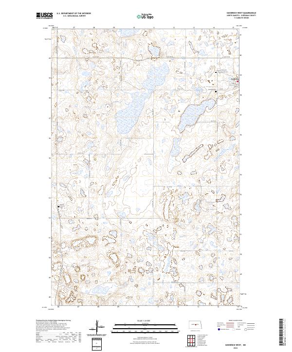 Goodrich West topographic map thumbnail
