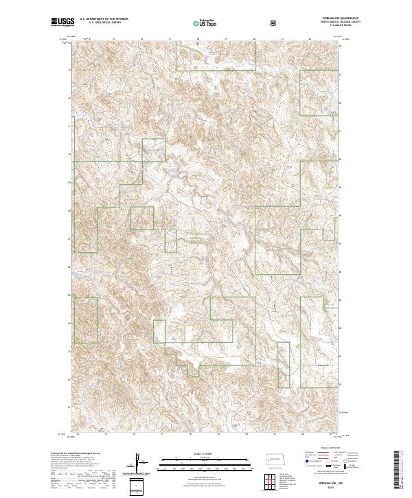 Gorham NW topographic map thumbnail