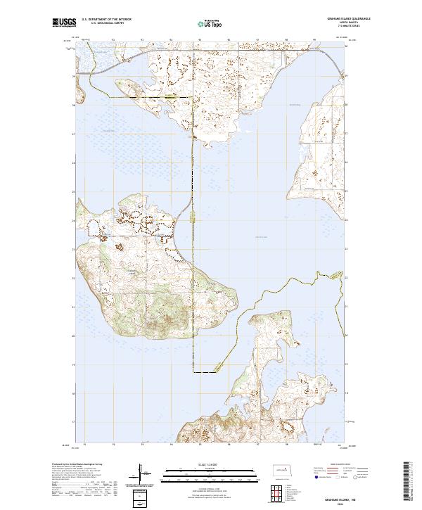 Grahams Island topographic map thumbnail