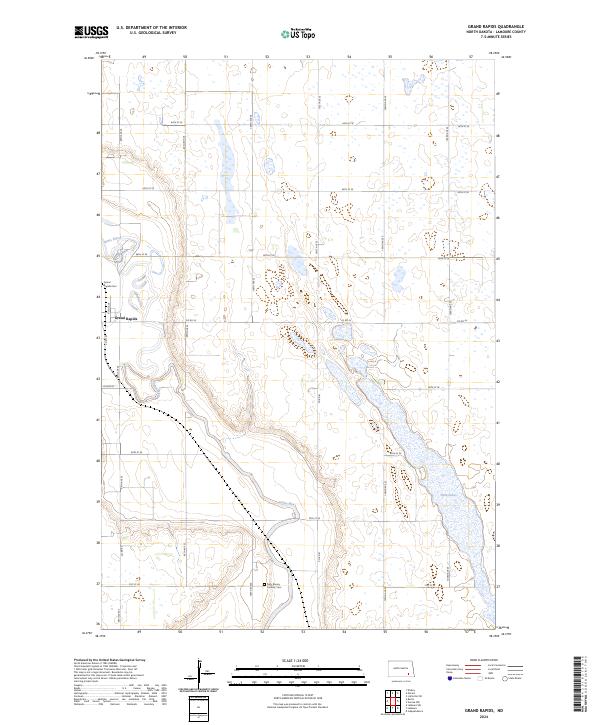 Grand Rapids topographic map thumbnail