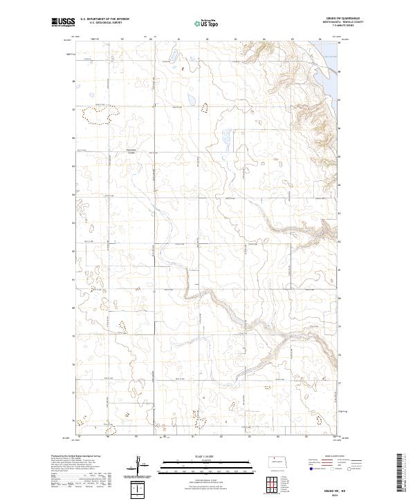 Grano SW topographic map thumbnail
