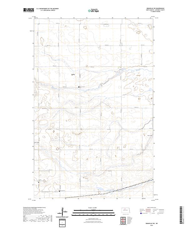 Granville SW topographic map thumbnail
